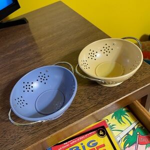 PARTY LITE MINI COLANDER TEA LIGHT HOLDERS